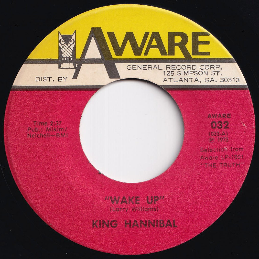 King Hannibal - Wake Up / The Party Life (7 inch Record / Used)