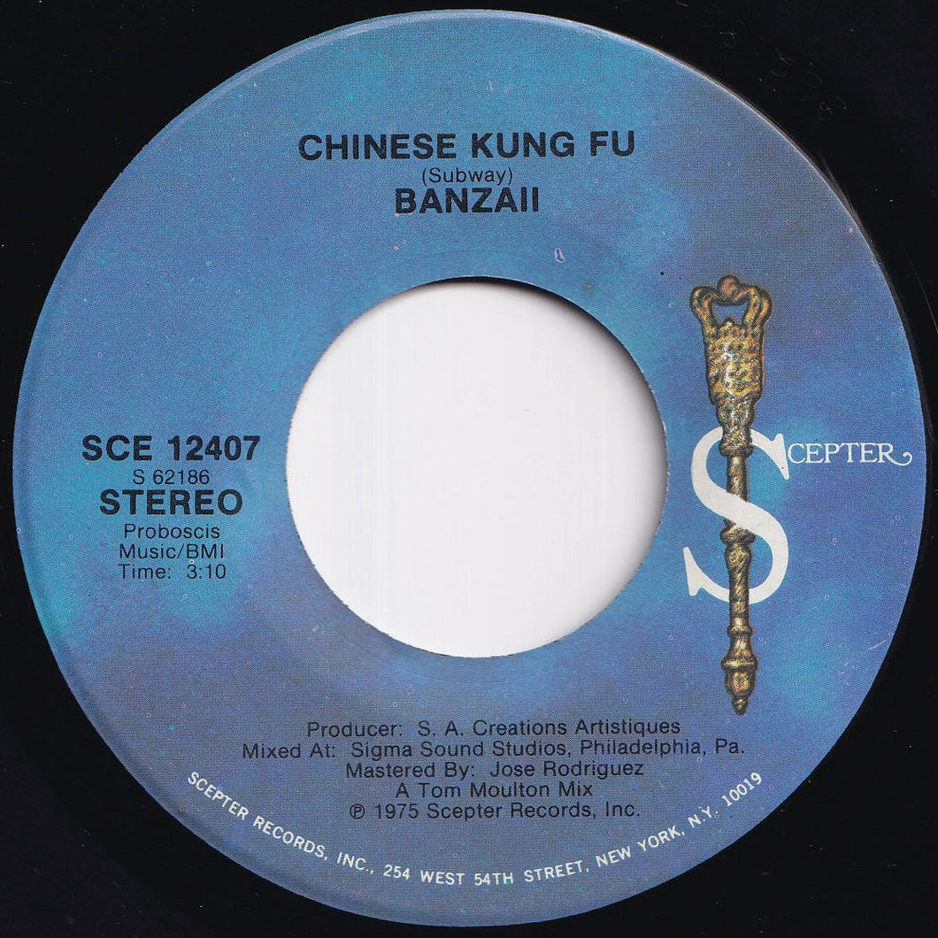 Banzaii - Chinese Kung Fu / (Disco Version) (7 inch Record / Used)
