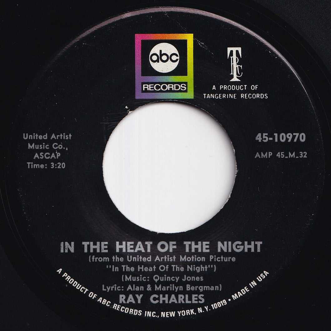 Ray Charles - In The Heat Of The Night / Something's Got To Change (7 inch Record / Used)