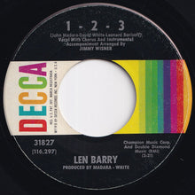 Load image into Gallery viewer, Len Barry - 1 - 2 - 3 / Bullseye (7 inch Record / Used)
