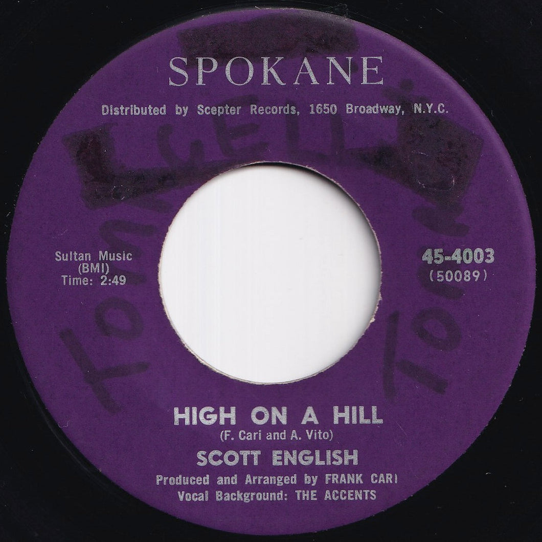 Scott English - High On A Hill / When (7 inch Record / Used)