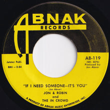 Load image into Gallery viewer, Jon &amp; Robin, In Crowd - Do It Again A Little Bit Slower / If I Need Someone - It&#39;s You (7 inch Record / Used)
