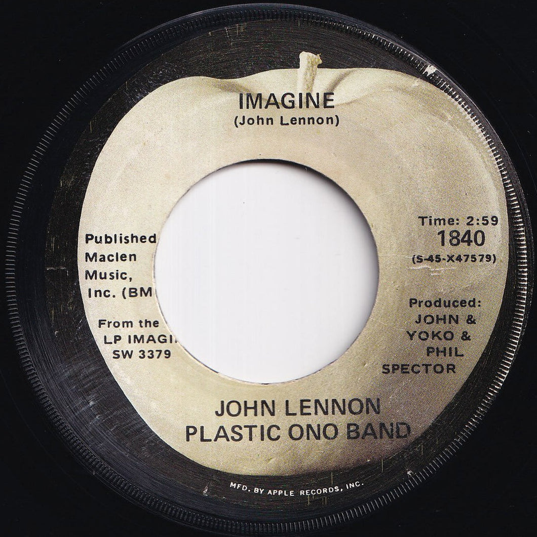 John Lennon - Imagine / It's So Hard (7 inch Record / Used)