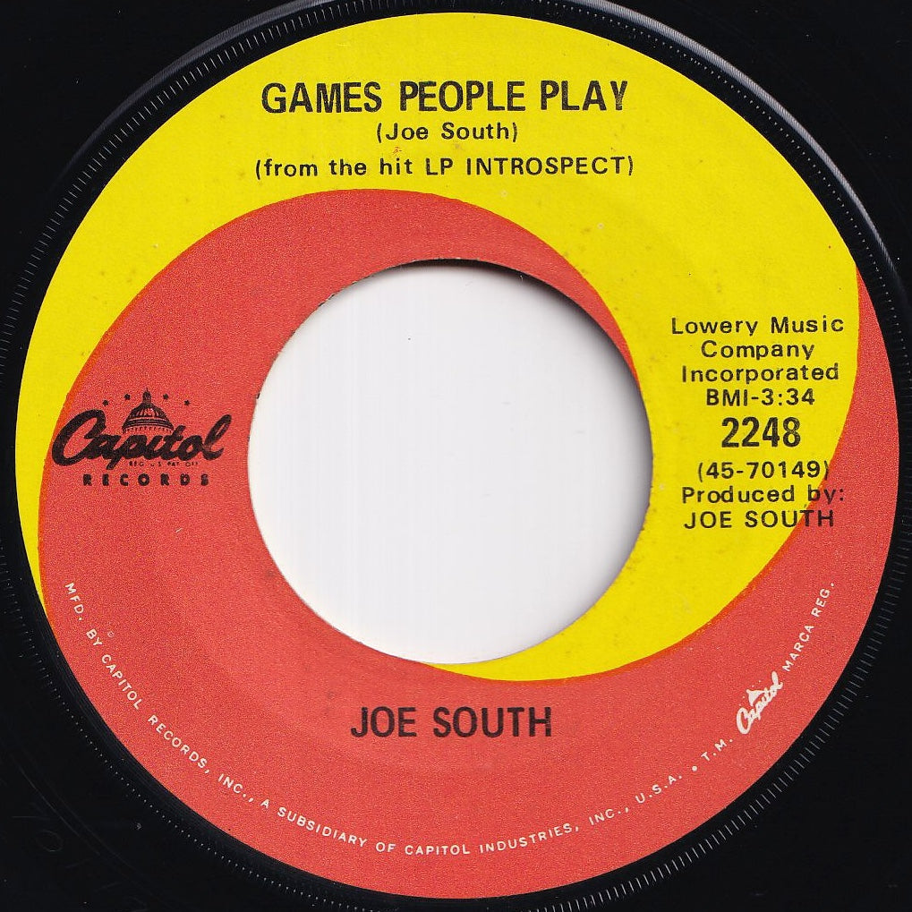 Joe South - Games People Play / Mirror Of Your Mind (7 inch Record / Used)