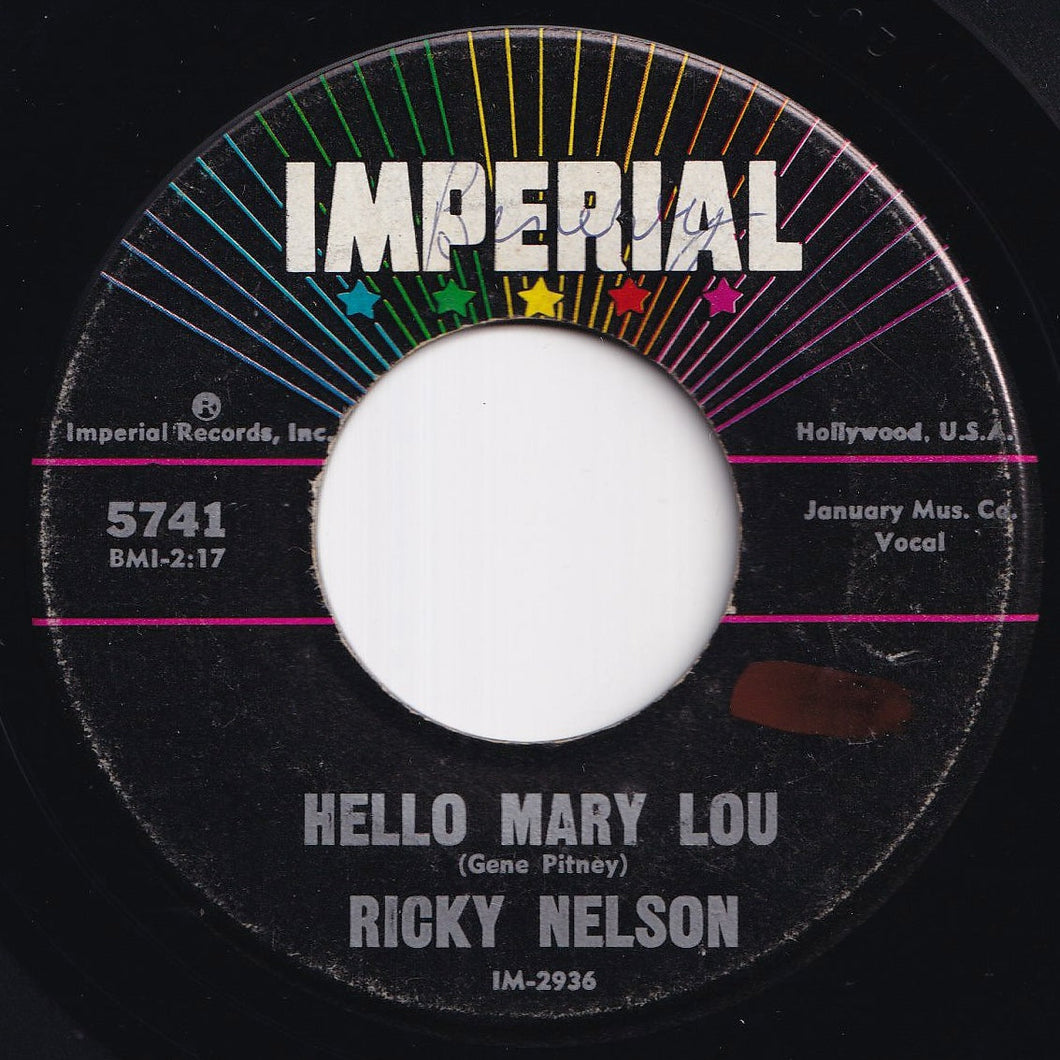 Ricky Nelson - Hello Mary Lou / Travelin' Man (7 inch Record / Used)