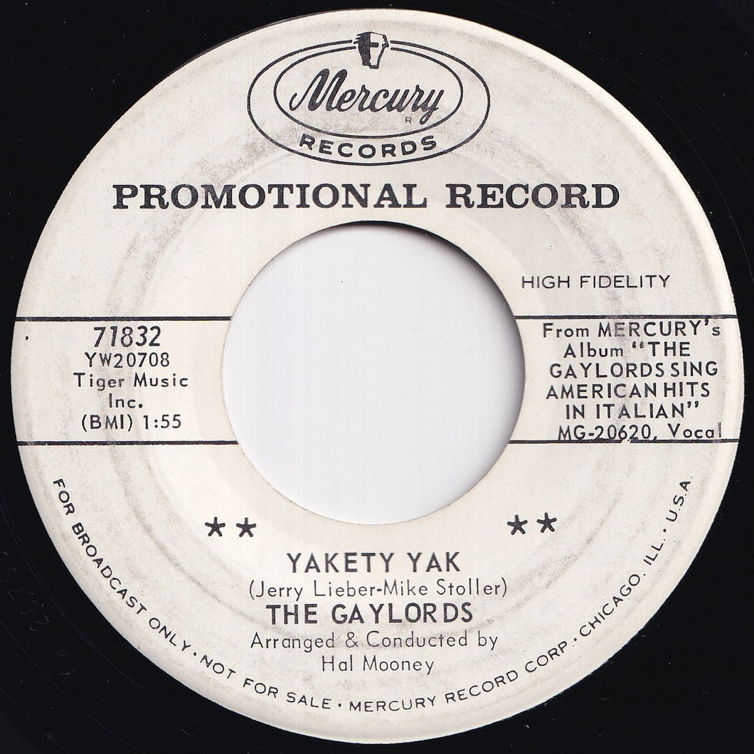 Gaylords - Yakety Yak / Oh Lonesome Me (7 inch Record / Used)