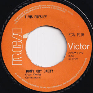 Elvis Presley - Don't Cry Daddy / Rubberneckin' (7 inch Record / Used)