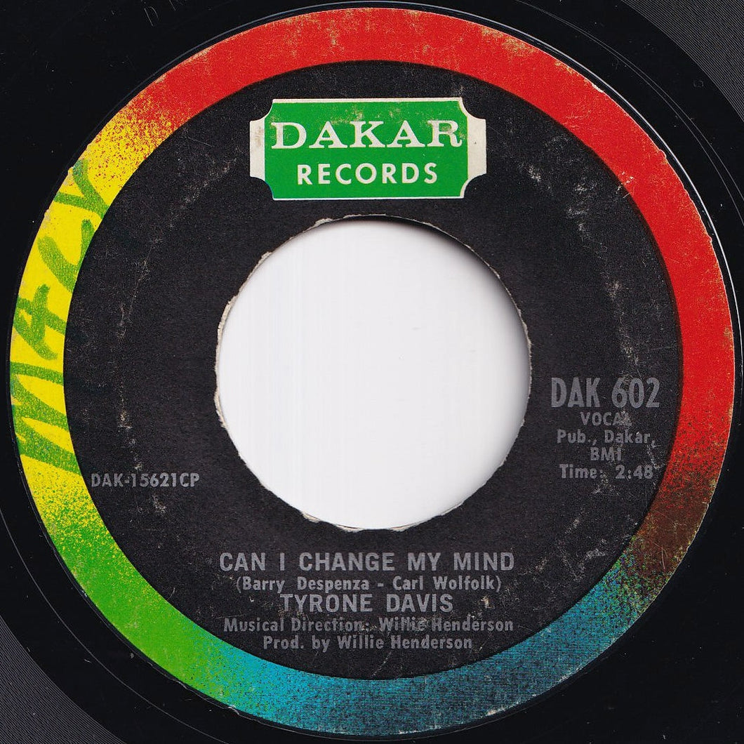 Tyrone Davis - Can I Change My Mind / A Woman Needs To Be Loved (7 inch Record / Used)