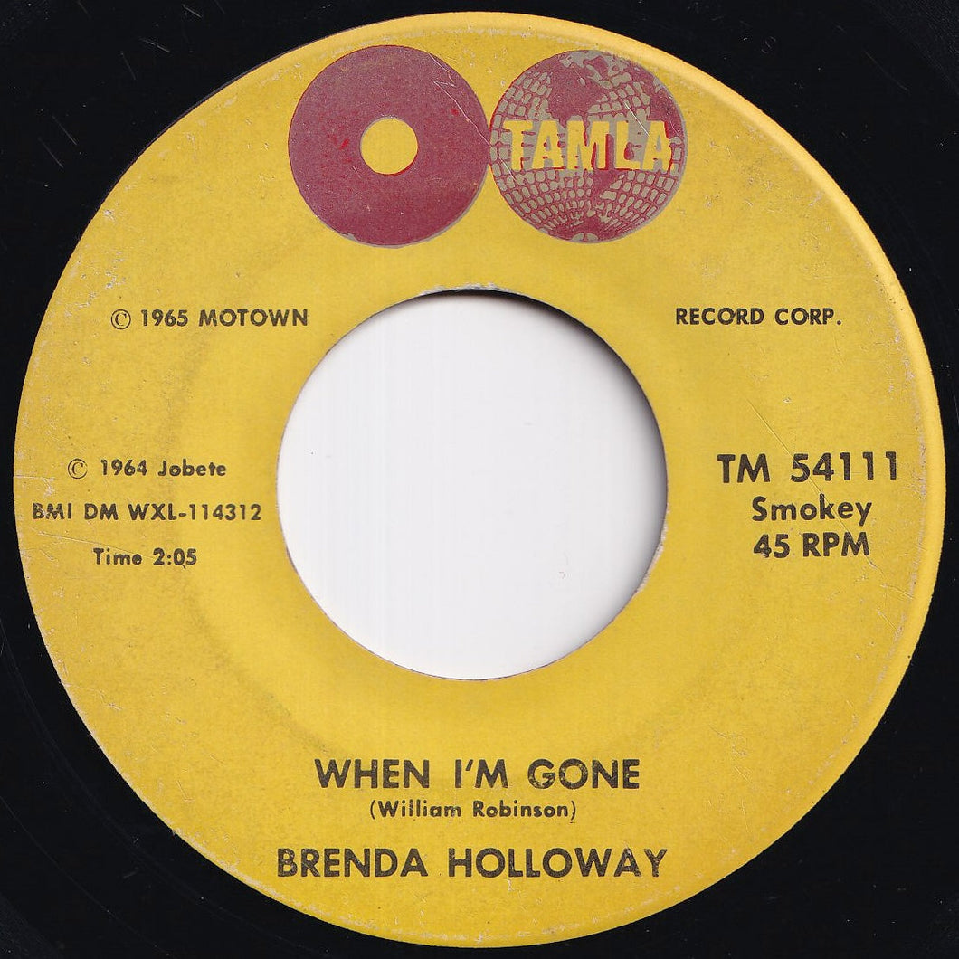 Brenda Holloway - When I'm Gone / I've Been Good To You (7 inch Record / Used)