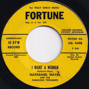 Nathaniel Mayer And The Fabulous Twilights - Village Of Love / I Want A Woman (7 inch Record / Used)