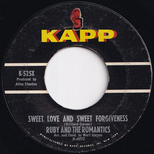 Ruby And The Romantics - Sweet Love And Sweet Forgiveness / My Summer Love (7 inch Record / Used)