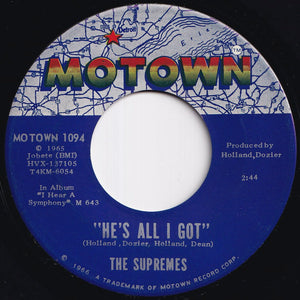 Supremes - Love Is Like An Itching In My Heart / He's All I Got (7 inch Record / Used)