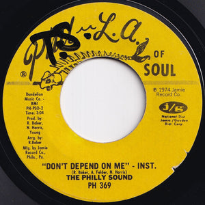 Philly Sound - Waitin' For The Rain - Inst. / Don't Depend On Me - Inst. (7 inch Record / Used)