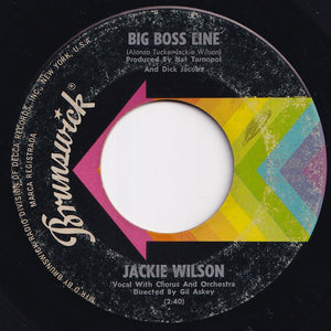 Jackie Wilson - Big Boss Line / Be My Girl (7 inch Record / Used)