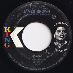 James Brown - I Cried / World Pt. 2 (7 inch Record / Used)