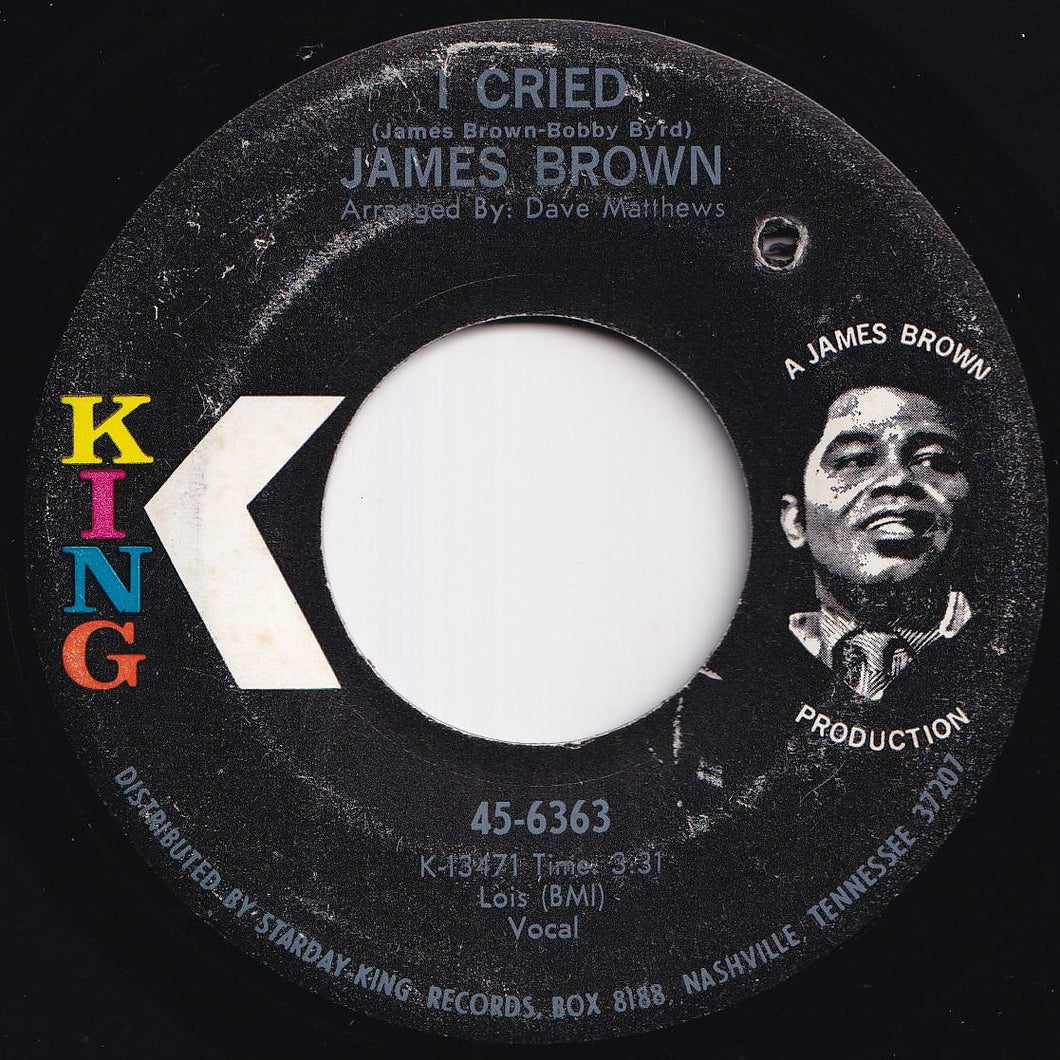 James Brown - I Cried / World Pt. 2 (7 inch Record / Used)
