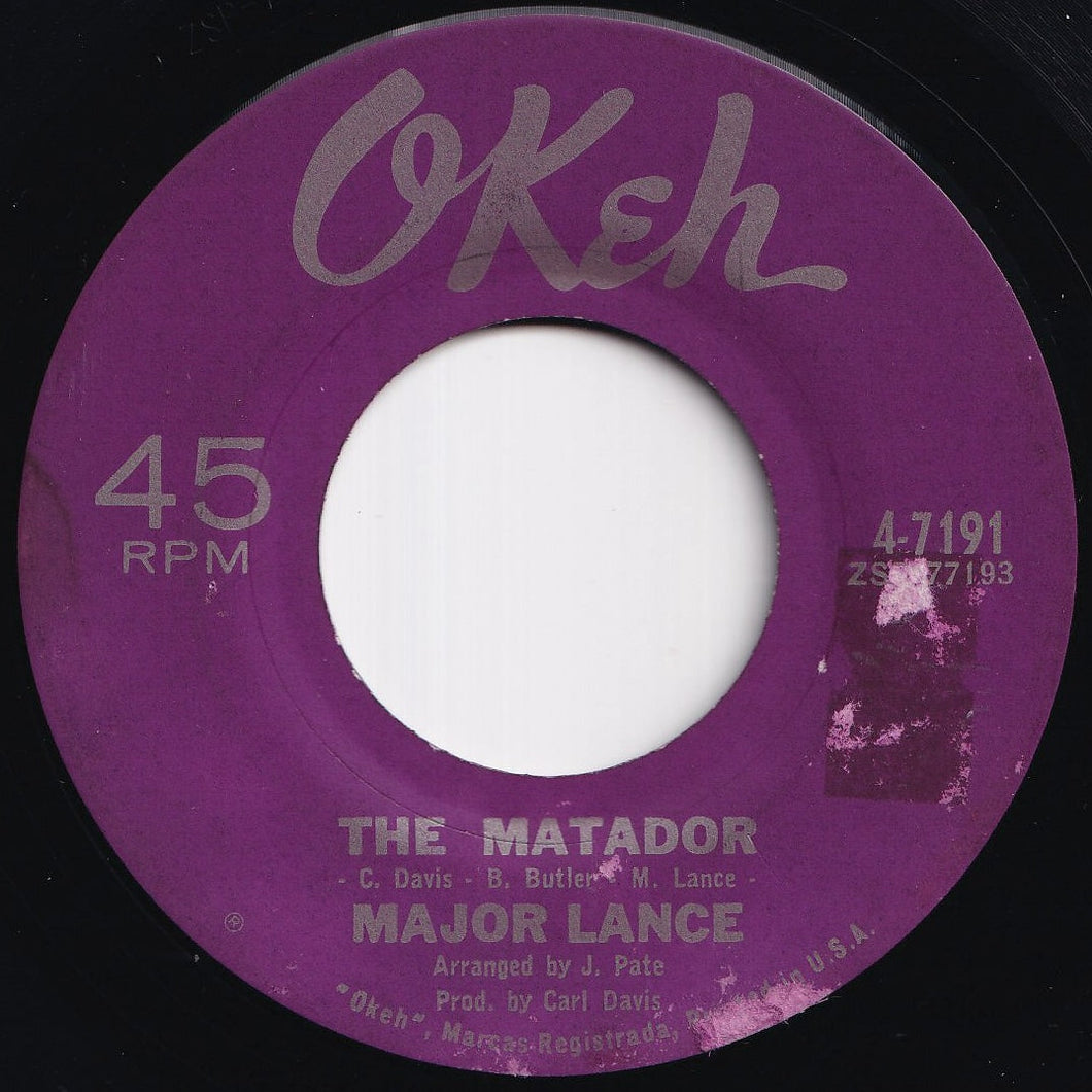 Major Lance - The Matador / Gonna Get Married (7 inch Record / Used)