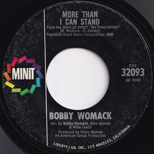 Bobby Womack - More Than I Can Stand / Arkansas State Prison (7 inch Record / Used)