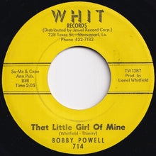 画像をギャラリービューアに読み込む, Bobby Powell - That Little Girl Of Mine / C.C. Rider (7 inch Record / Used)
