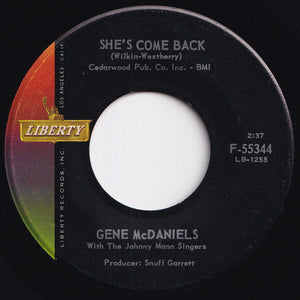 Gene McDaniels - A Tear / She's Come Back (7 inch Record / Used)