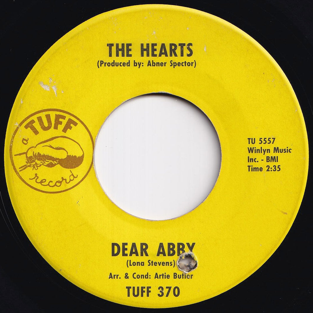 Hearts - Dear Abby / Instrumental Background To Dear Abby (7 inch Record / Used)