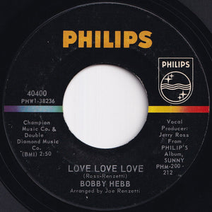 Bobby Hebb - A Satisfied Mind / Love, Love, Love (7 inch Record / Used)