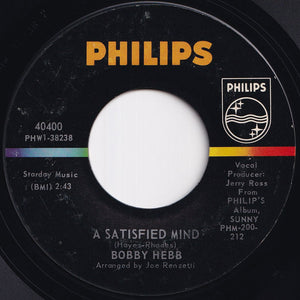 Bobby Hebb - A Satisfied Mind / Love, Love, Love (7 inch Record / Used)