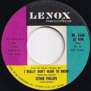 Esther Phillips - Am I That Easy To Forget / I Really Don't Want To Know (7 inch Record / Used)