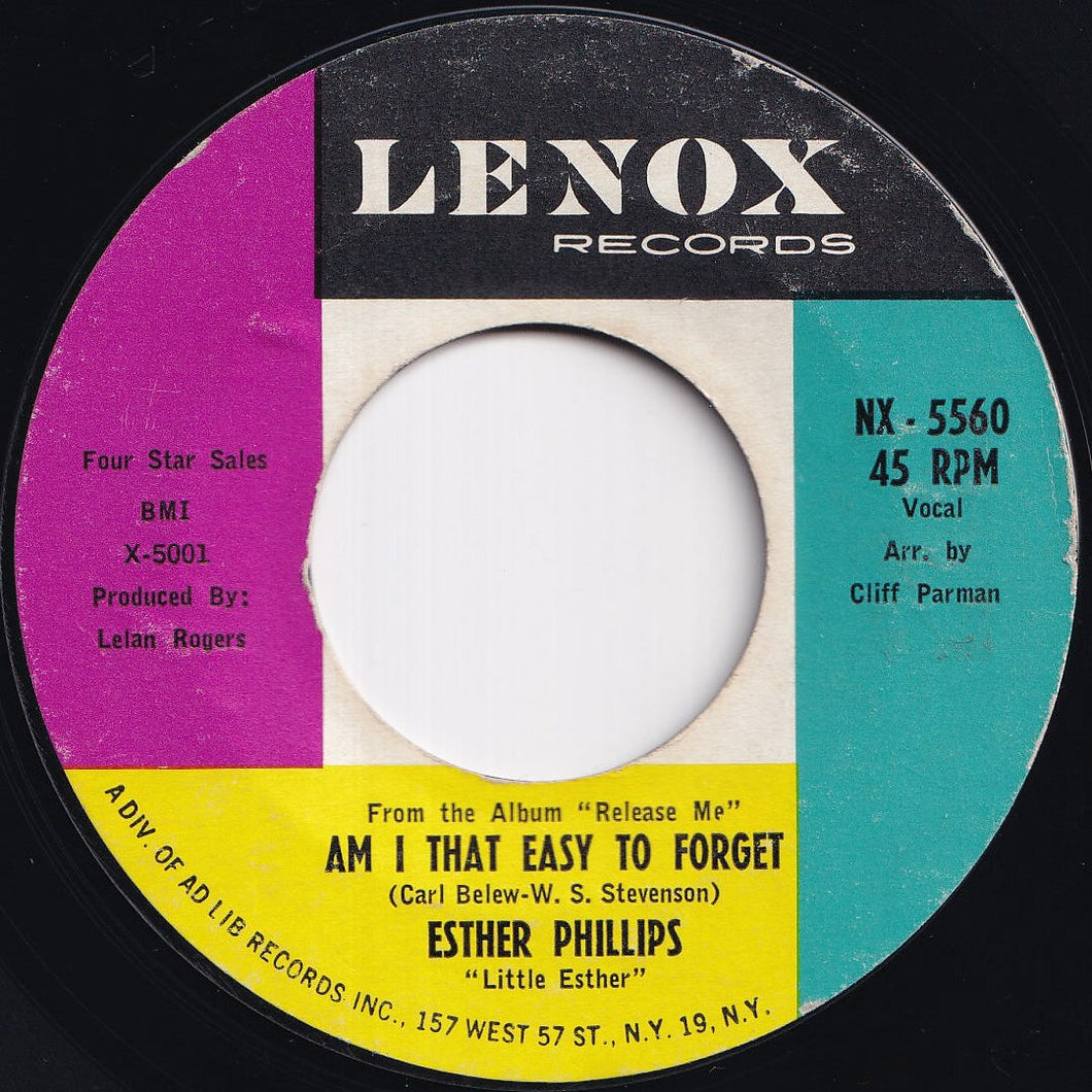 Esther Phillips - Am I That Easy To Forget / I Really Don't Want To Know (7 inch Record / Used)