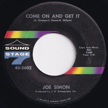 画像をギャラリービューアに読み込む, Joe Simon - No Sad Songs / Come On And Get It (7 inch Record / Used)
