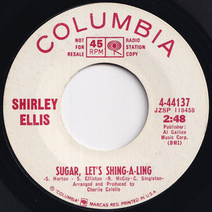 Shirley Ellis - Sugar, Let's Shing-A-Ling / How Lonely Is Lonely (7 inch Record / Used)