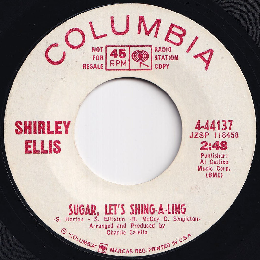 Shirley Ellis - Sugar, Let's Shing-A-Ling / How Lonely Is Lonely (7 inch Record / Used)