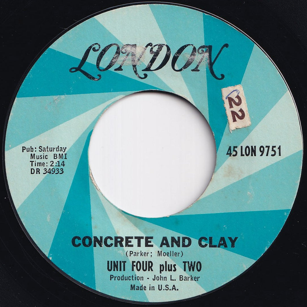 Unit Four Plus Two - Concrete And Clay / Wild As The Wind (7 inch Record / Used)