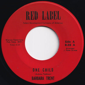 Barbara Trent - One Child / Butterfly Mornin's (7 inch Record / Used)