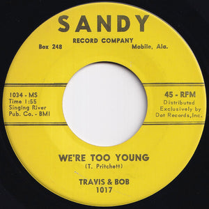 Travis & Bob - Tell Him No / We're Too Young (7 inch Record / Used)