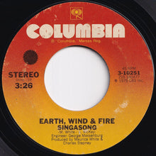 画像をギャラリービューアに読み込む, Earth, Wind &amp; Fire - Sing A Song / (Instrumental Version) (7 inch Record / Used)
