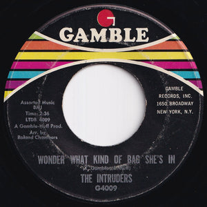 Intruders - I'm Girl Scoutin' / Wonder What Kind Of Bag She's In (7 inch Record / Used)