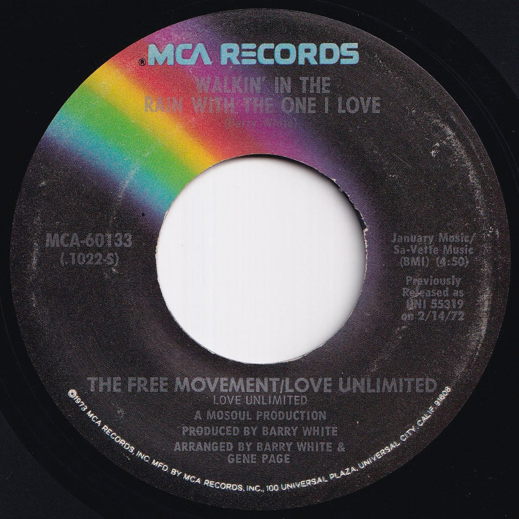Love Unlimited / The Free Movement - Walkin' In The Rain With The One I Love / I've Found Someone Of My Own (7 inch Record / Used)