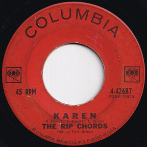 Rip Chords - Here I Stand / Karen (7 inch Record / Used)