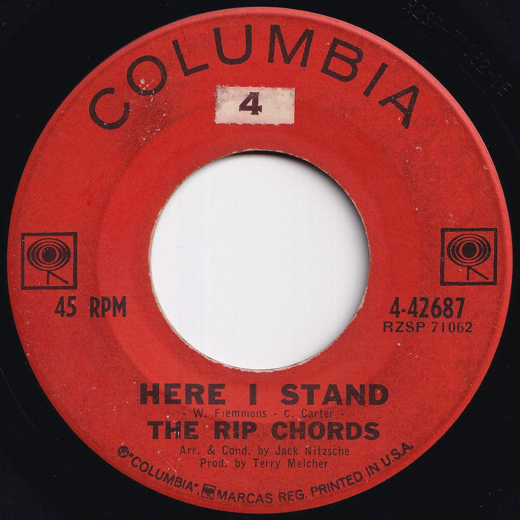 Rip Chords - Here I Stand / Karen (7 inch Record / Used)
