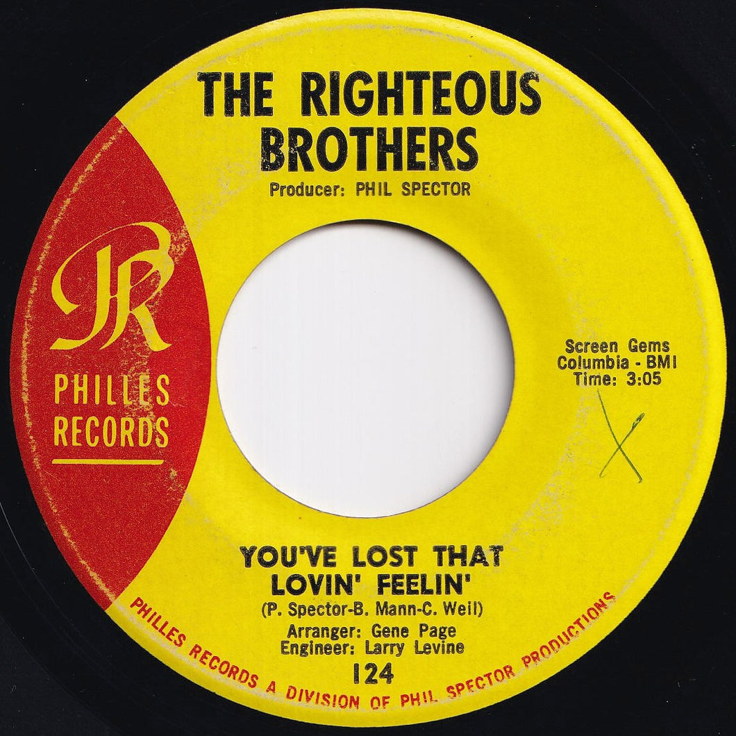 Righteous Brothers - You've Lost That Lovin' Feelin' / There's A Woman (7 inch Record / Used)