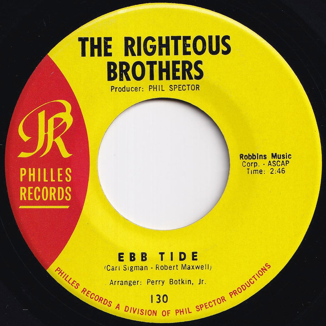 Righteous Brothers - Ebb Tide / (I Love You) For Sentimental Reasons (7 inch Record / Used)