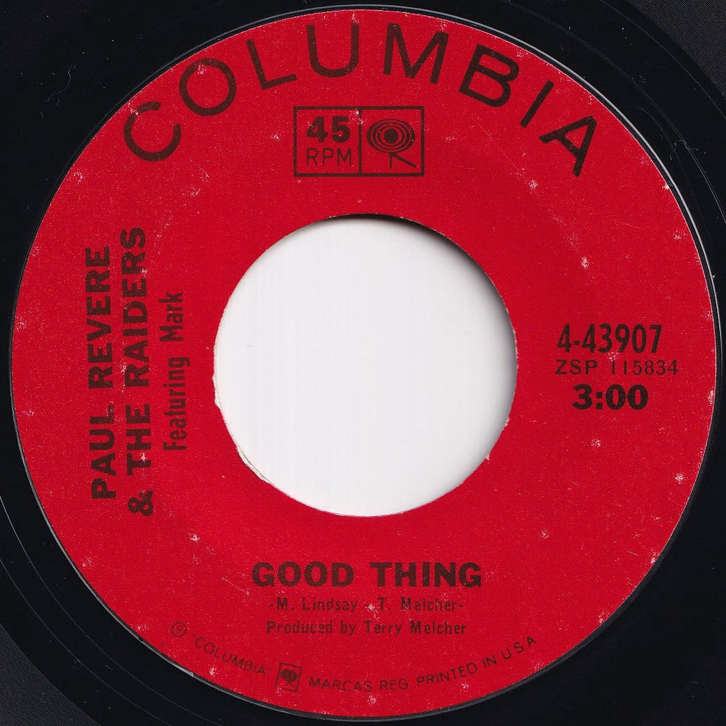 Paul Revere And The Raiders - Good Thing / Undecided Man (7 inch Record / Used)