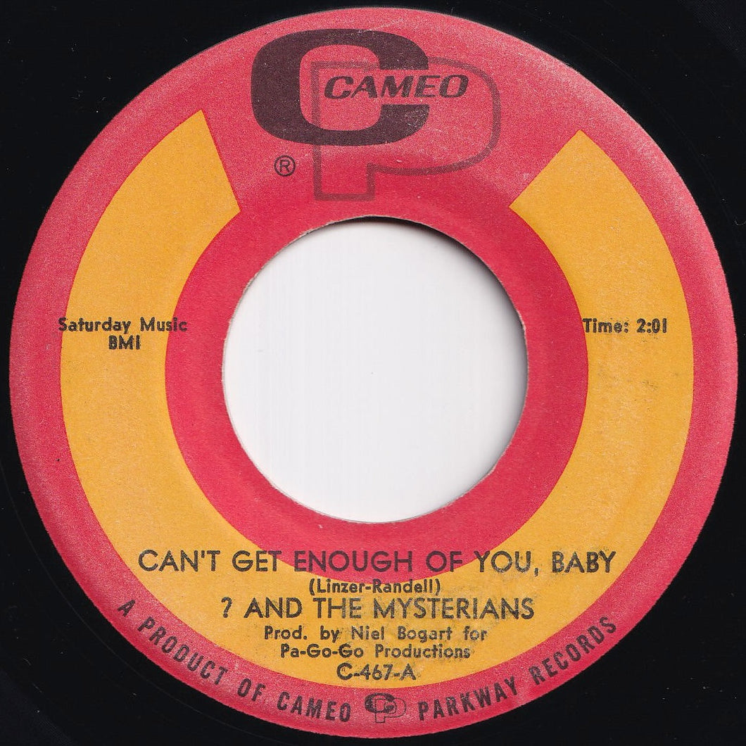 ? & The Mysterians - Can't Get Enough Of You, Baby / Smokes (7 inch Record / Used)