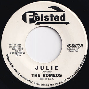 Romeos - Julie / I'm Gonna Rebuild This World (7 inch Record / Used)