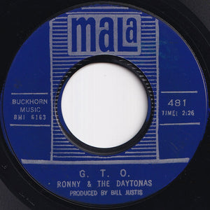 Ronny & The Daytonas - G.T.O. / Hot Rod Baby (7 inch Record / Used)