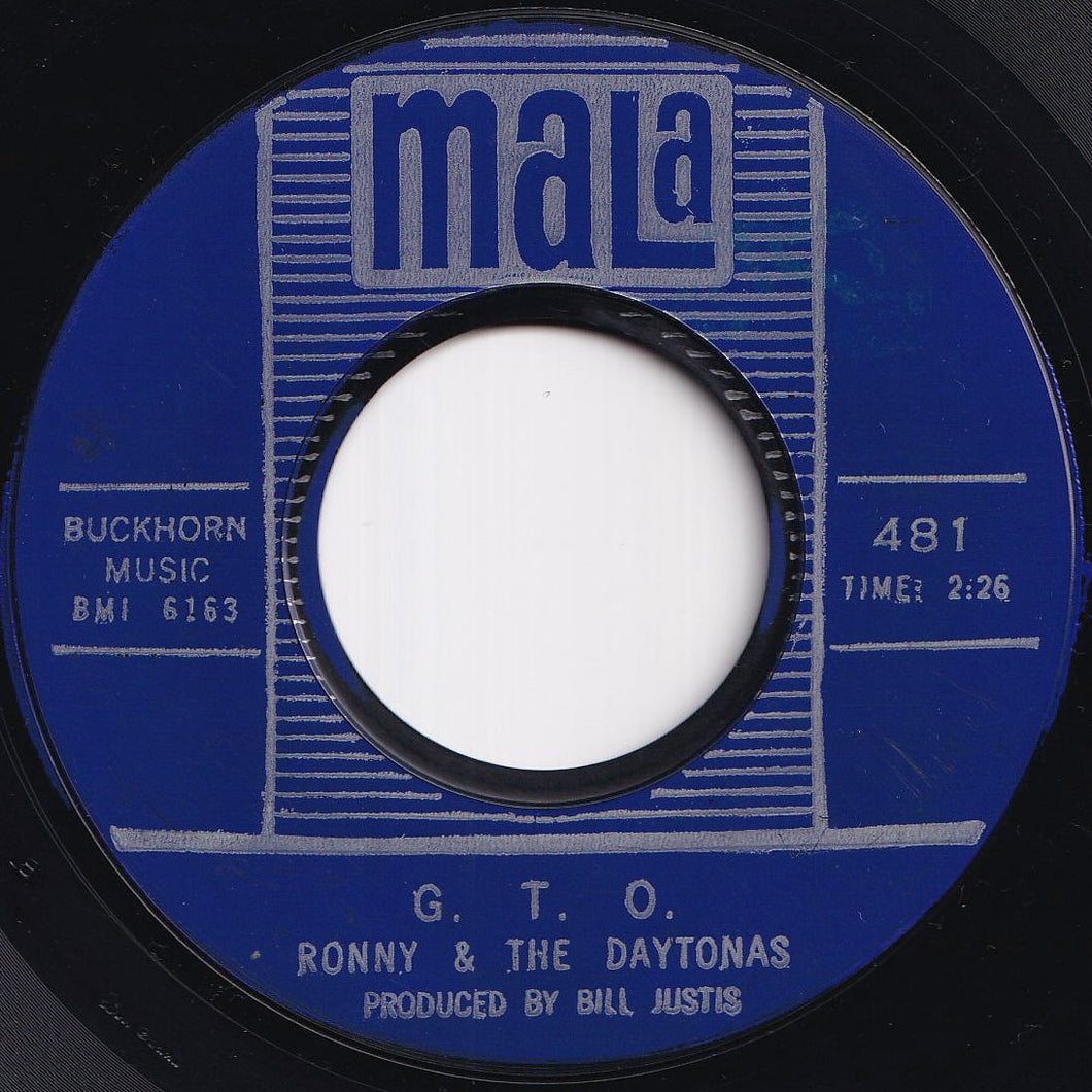 Ronny & The Daytonas - G.T.O. / Hot Rod Baby (7 inch Record / Used)