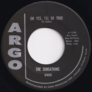 Sensations - Let Me In / Oh Yes, I'll Be True (7 inch Record / Used)