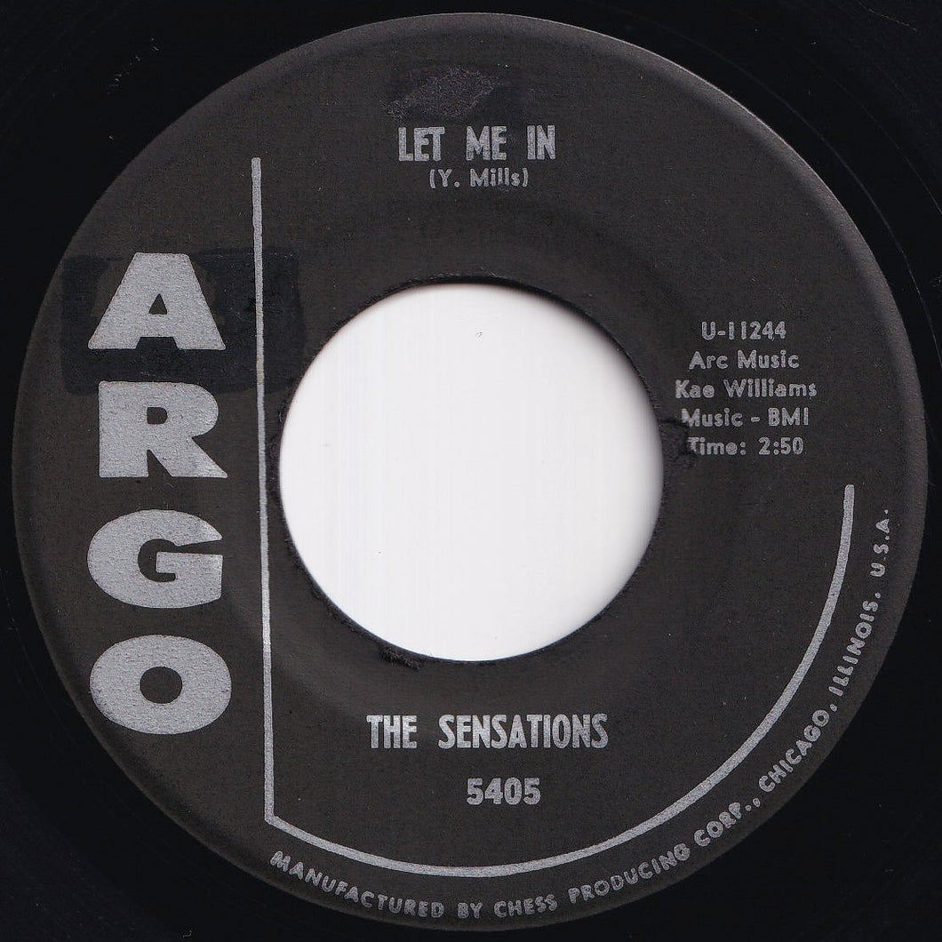 Sensations - Let Me In / Oh Yes, I'll Be True (7 inch Record / Used)