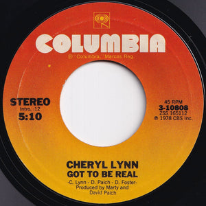 Cheryl Lynn - Got To Be Real / Come In From The Rain (7 inch Record / Used)